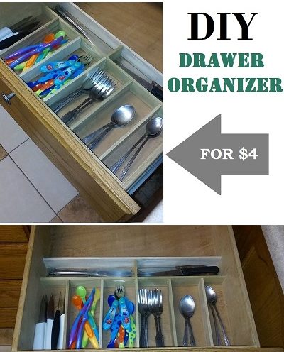 DIY Drawer Organizer - kitchen utensils