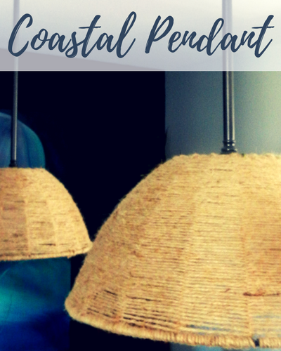 Get the Look for Less: $10 DIY Woven Coastal Pendants