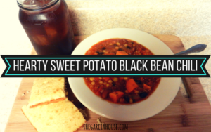 Hearty sweet potato black bean chili