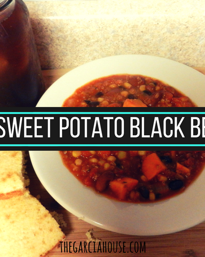 Hearty sweet potato black bean chili