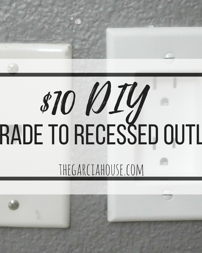 $10 Upgrade to Recessed Outlets & Push Furniture Against the Wall (5 Easy Steps!)