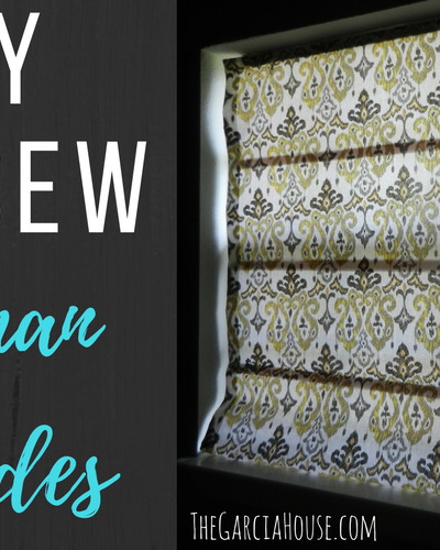 DIY No Sew Roman Shades