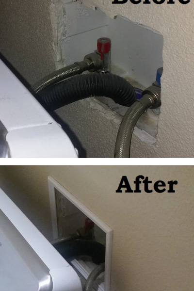 DIY Laundry Hose Box Frame