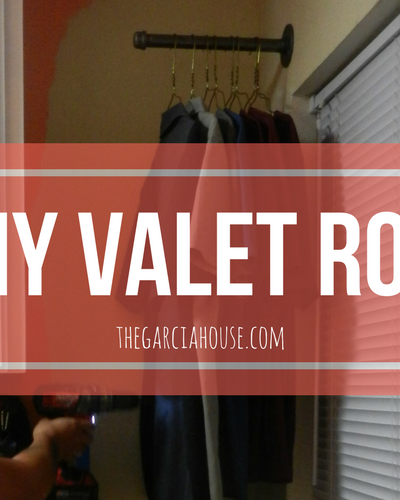 DIY Valet Rod for the Laundry Room