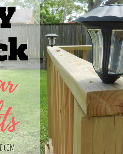 Easy DIY Deck Solar Lights in 20 Minutes!