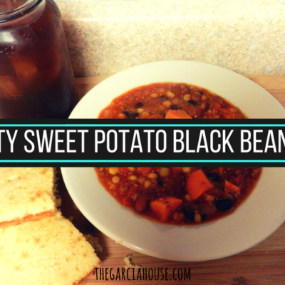 Hearty sweet potato black bean chili